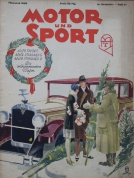"Motor & Sport" Motor-Magazine Poessneck 1928 (7236)